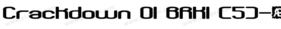 Crackdown O1 BRK1 (5)字体转换